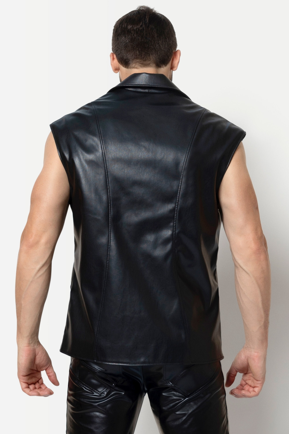 Ivar gilet faux leather - Afbeelding 2